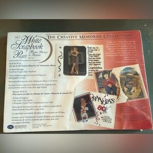 Creative Memories White 5x7 Scrapbook Pages in sealed package.